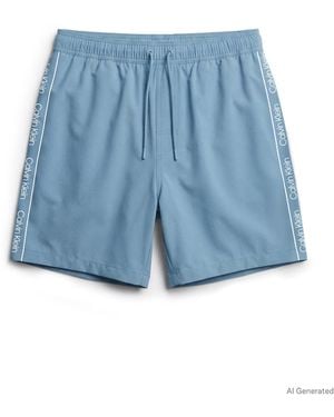 Calvin Klein Calvin Tape Swmshort Sn63 - Blue
