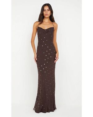 Bec & Bridge Arielle Slip Long Maxi Dress - Brown