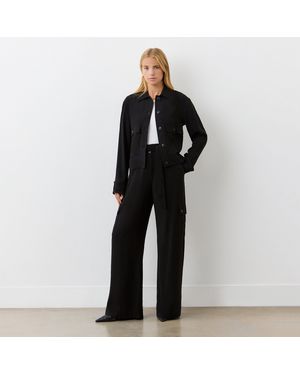 Finery London Alexa Relaxed Overshirt - Black