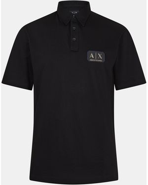 ARMANI EXCHANGE Ax Badge Lg Polo Sn61 - Black
