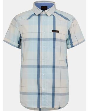 Bench Short-Sleeve Patterned Shirt - Blue