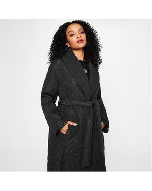 Biba Pu Waterfall Jacket in Black Lyst UK