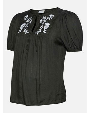 Mama.licious Mama Mlpinar Regular Fit T-Shirt - Black