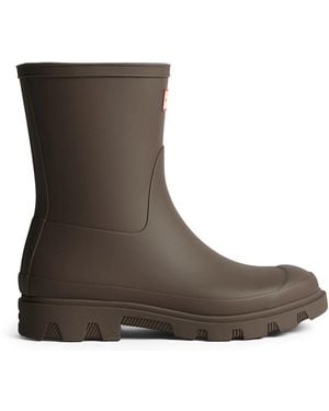 HUNTER Downpour Short Boot - Brown