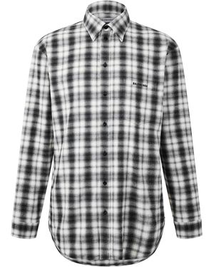 Balenciaga Bal Check Flannel Sn64 - Blue