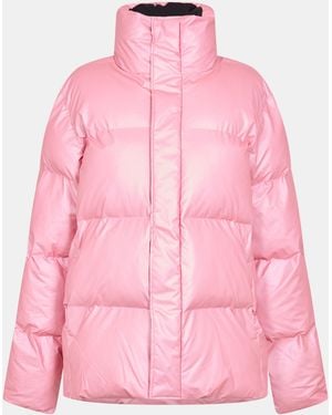 Rains Boxy Medium Puffer Jacket - Pink