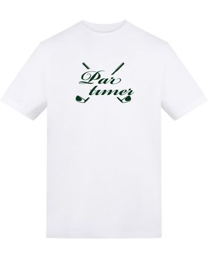 AWD Adults Printed Golf Tee - White