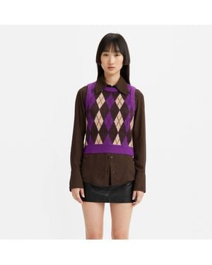 Levi's Deja Vu Kirsten Knitted Jumper Vest - Red