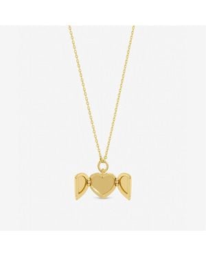 Jon Richard Plated Heart Locket Pendant - Metallic