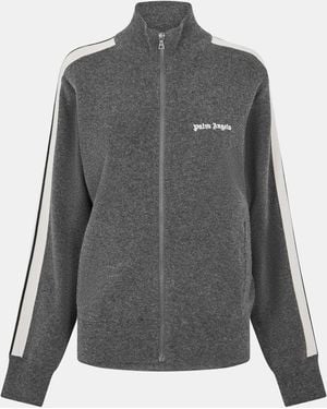 Palm Angels Knitted Tracksuit Top - Grey
