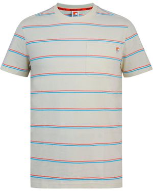 SoulCal & Co California Soul Stripe Regular Fit T-Shirt - Grey