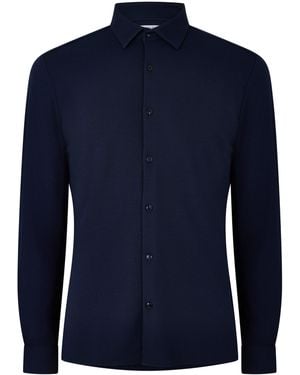 Twisted Tailor Tt Noah Ls Jsy Shirt Sn72 - Blue