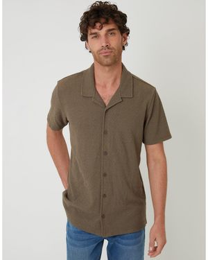 Threadbare Selkirk Short-Sleeve Shirt - Grey