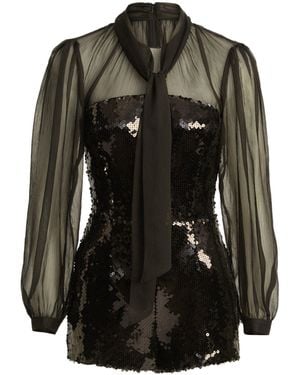 Bardot Bd Daveen Long Sleeve Playsuit - Black