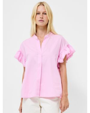 French Connection Short Sleeve Blouse - Pink