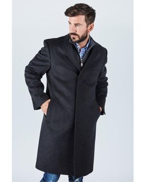 Harvey and Jones Long Overcoat - Blue