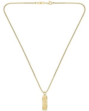 Lacoste District Reversible Pendant Necklace - Metallic