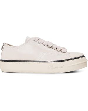 Represent Cap Leather Low-Top Trainers - White