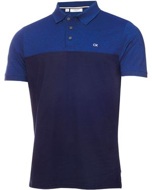 Calvin Klein Colour Block Polo Shirt - Blue