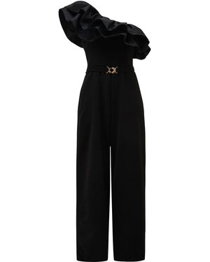 Forever New Francesca Ruffle Jumpsuit - Black