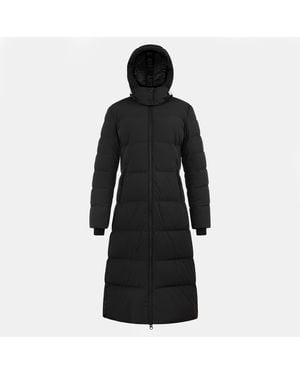 ARCTIC ARMY Orca Xlng Puffer Calf Length Hooded Long Sleeve Long Puffer Jacket - Black