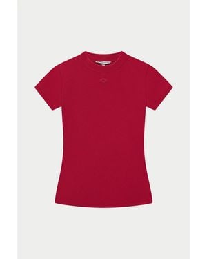 The Couture Club Sculpting Stretch Emblem Baby T-Shirt - Red