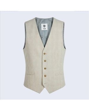 Twisted Tailor Beckford Slim Fit Check Suit Jacket - Grey