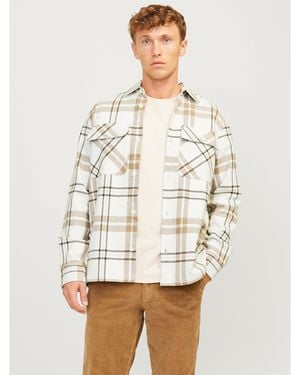 Jack & Jones Raymond Long Sleeve Overshirt - White