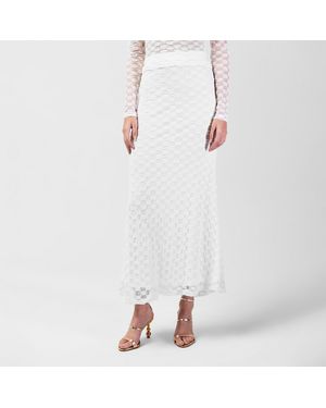 Bardot Adoni Mid Rise Maxi Skirt - White