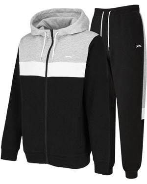 Slazenger 1881 Full Zip Tracksuit - Black