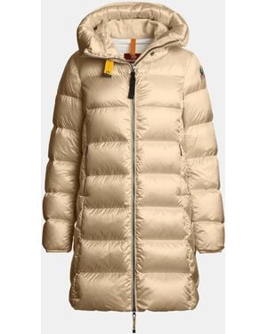 Parajumpers Marion Hooded Duck Down Water Resistant Short Puffer Jacket - Natural