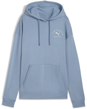 PUMA Class Relaxed Overhead Tech Fleece Hoodie - Blue