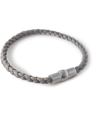 Mulberry Adults Iris Woven Leather Bracelet - Metallic