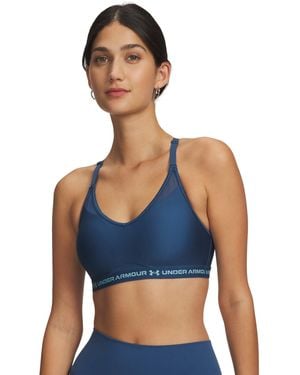 Under Armour Crossback Low Impact Sports Bra - Blue