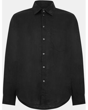 DIESEL Emil Long-Sleeve Plain Shirt - Black