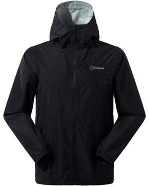 Berghaus Deluge Waterproof Half-Zip Rain Anorak - Blue