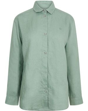 Timberland Citadel Linen Long Sleeve Shirt - Green