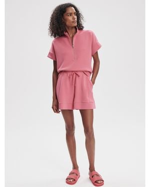 Varley Atrium Fleece Jogger Shorts - Red