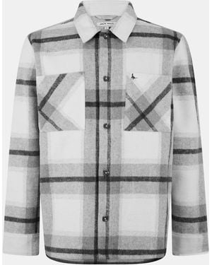 Jack Wills Jw Check Long-Sleeve Patterned Shirt - Grey