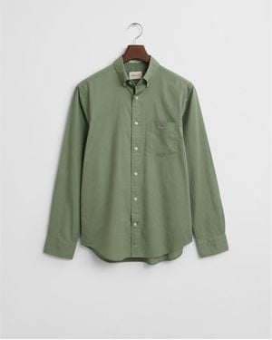 GANT Regular Fit Poplin Shirt - Green