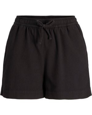 JJXX Waffle Tracksuit Shorts - Black