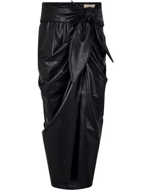 JBQ Dusk Mid-Calf Midi Skirt - Black