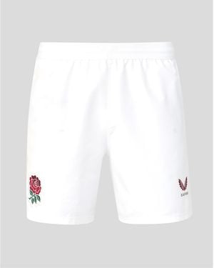 Castore England Rugby Home Shorts 2026 - White