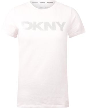 DKNY Exploded Logo Crew Neck T-Shirt - White