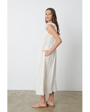Velvet By Graham & Spencer Gauze Shift Dress - White