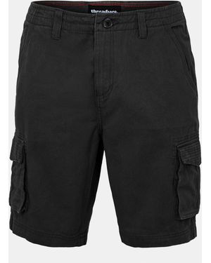 Threadbare Cargo Shorts - Black