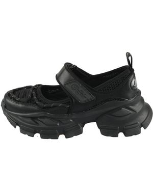 Buffalo Saturn Ballerina Vegan Ballet Court Shoes - Black