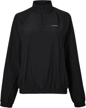 Usa Pro Performance Tracksuit Top - Black