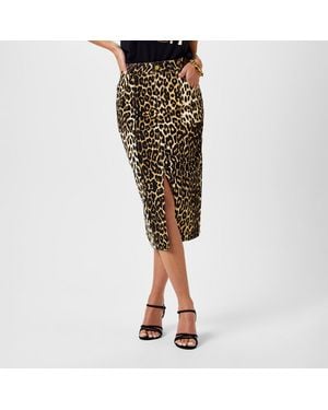 Biba Denim Midi Skirt - Black