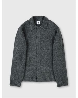 Pretty Green Pg Whittaker Structured Tailored Overshirt - Grey